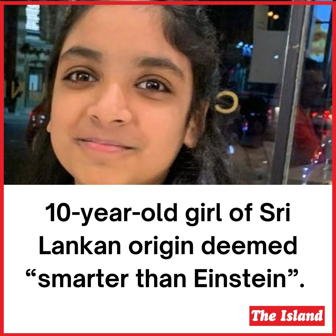 theisland_lk's tweet image. Ariana Dambarawa Hewage, who lives in Huddersfield, took a Mensa IQ test recently and scored a whopping 162, placing her on the &quot;genius&quot; level. She hopes to become a famous scientist herself one day. 

#TheIslandOnline #ArianaDambarawa #MensaTest #IQ #genius