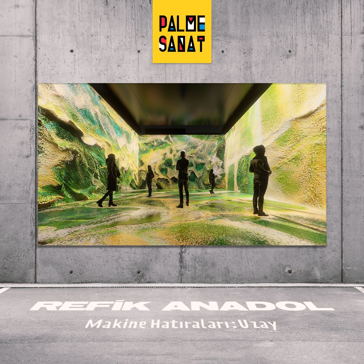 “Makine Hatıraları: Uzay”, evrenin derinliklerini keşfetmeyi amaçlayan bilimsel girişimler ve makine zekası kullanılarak yapılan görsel spekülasyonlar aracılığıyla, bilgi kümelerinin açık uçlu estetik olanaklara dönüştüğü alternatif bir veri evreni yaratıyor. 
#PalmeSanat