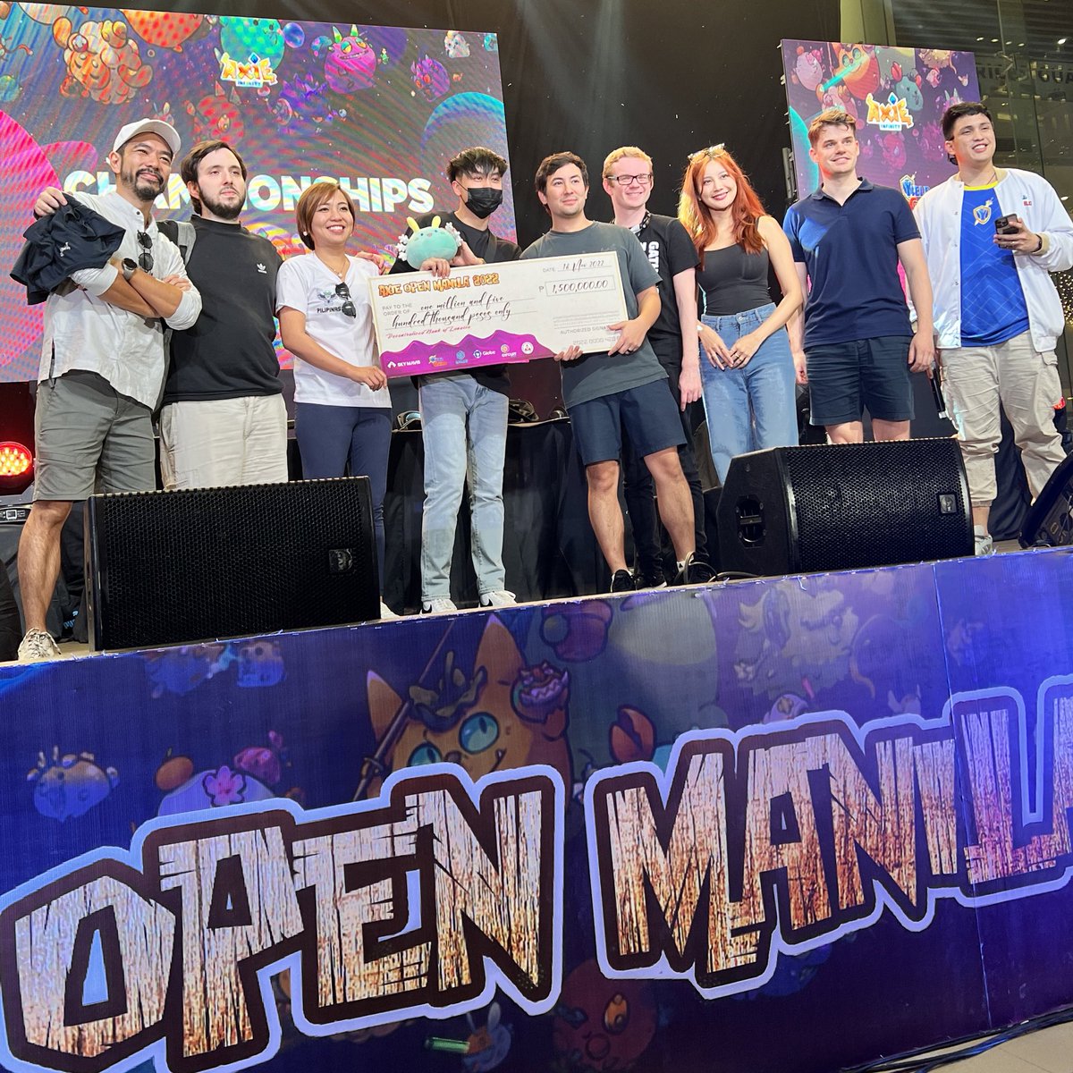 kookoocryptotv's tweet photo. The 1st @AxieInfinity Origins Open Manila Champ 2022🏆 - @spamandrice 🥳🥳🥳🥳 https://t.co/bGfQs0yR8t