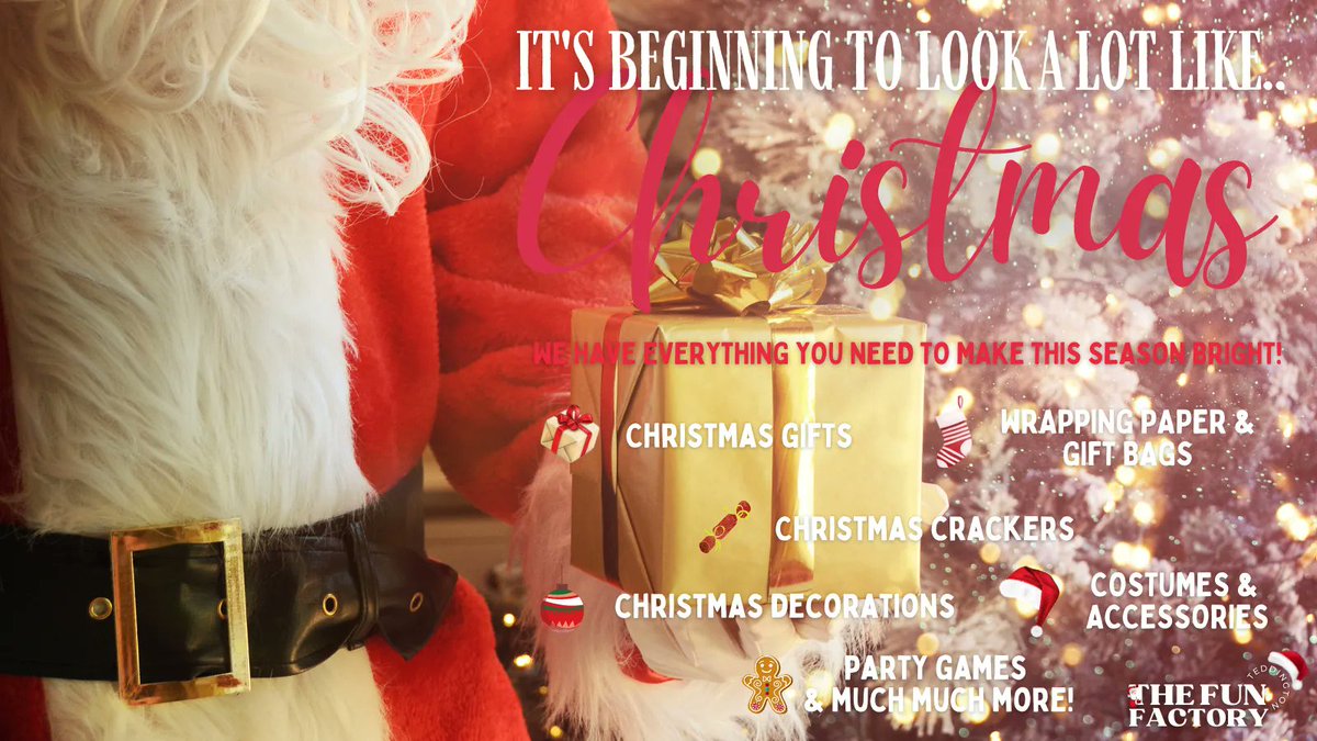 The Festive Feeling is strong at The Factory this year, and as always - have we got some Christmas cheer and items for you! 

We've got every aspect of Christmas covered, so be sure to pop into the Fun Grotto to get your hands on the best Christmas stock before it's gone! 🎅