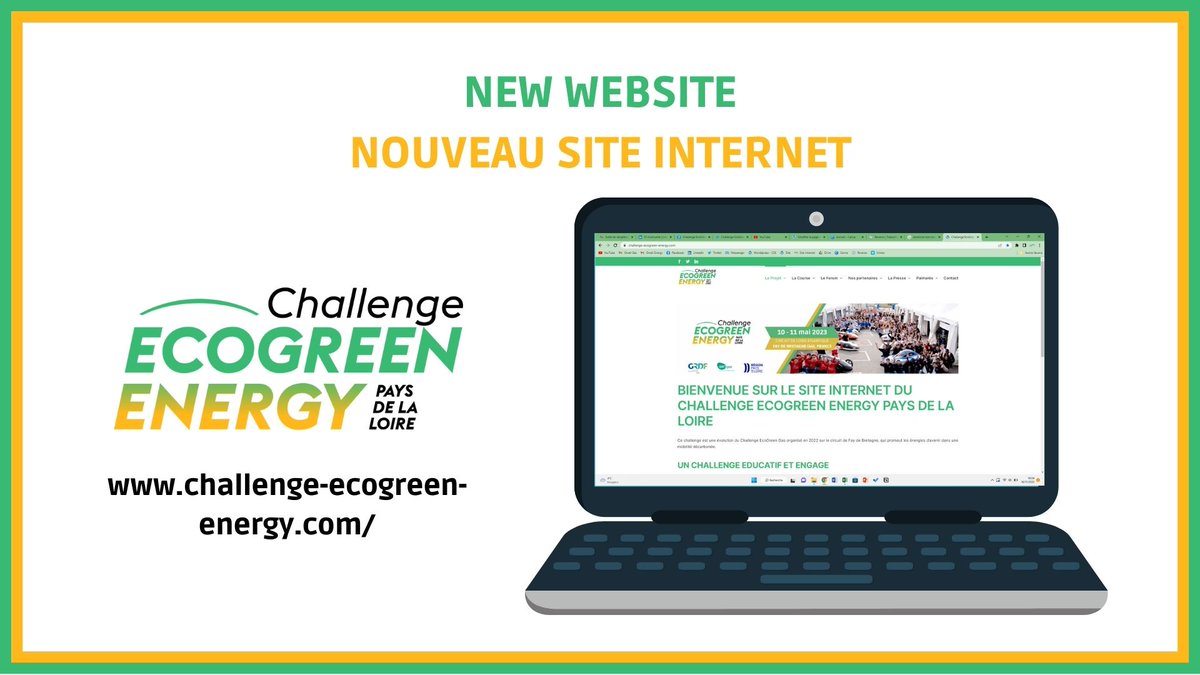🇬🇧Follow all the Challenge EcoGreen Energy 2023 informations on our new Website ! 🇬🇧
🇫🇷Suivez toutes les informations sur le Challenge EcoGreen Energy 2023 sur notre nouveau site web🇫🇷
challenge-ecogreen-energy.com