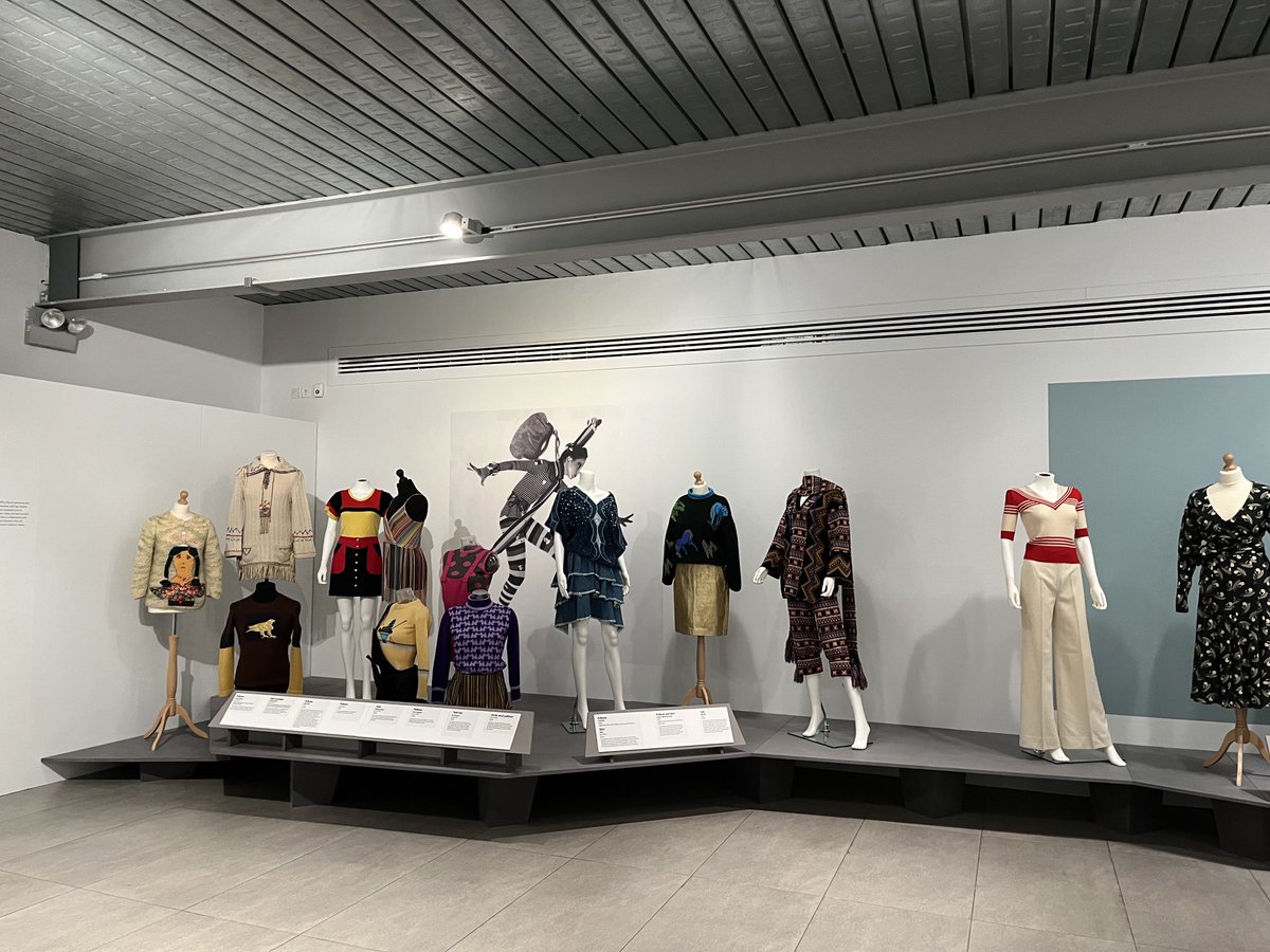 AnneDulau's tweet photo. Had a great time yesterday visiting the ⁦@DovecotStudios⁩. Thank you Ben for showing me around.  Mark and Cleo Buttefield collection of fashion knitwear is well worth seeing in their current show. Loved the creative rugs/tapestries too: felt like weaved poetry at times. https://t.co/9jR6crOGj9
