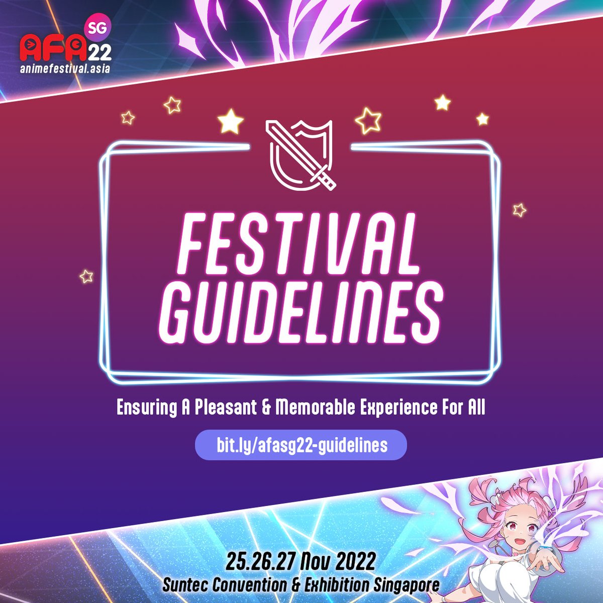 Anime Festival Asia (AFA) on Twitter "Festival Guidelines of AFASG22
