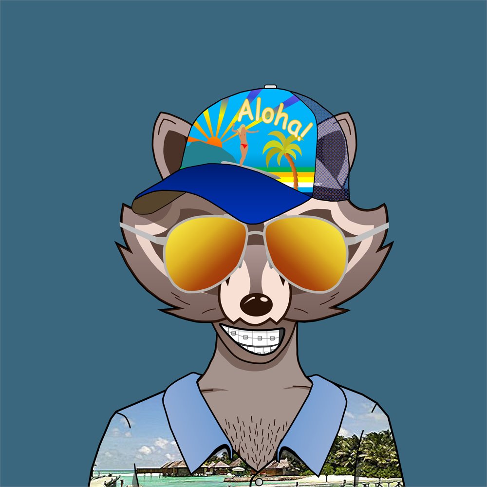 This sneaky raccoon can be found either on his luxury yacht or on the palm beach. Or of course up rarible.com/sneakyracoon

#nft #nftart #nftartist #nfts #nftcollector #nftcommunity #nftanimation #digitalart #openseanft #raribleNFT