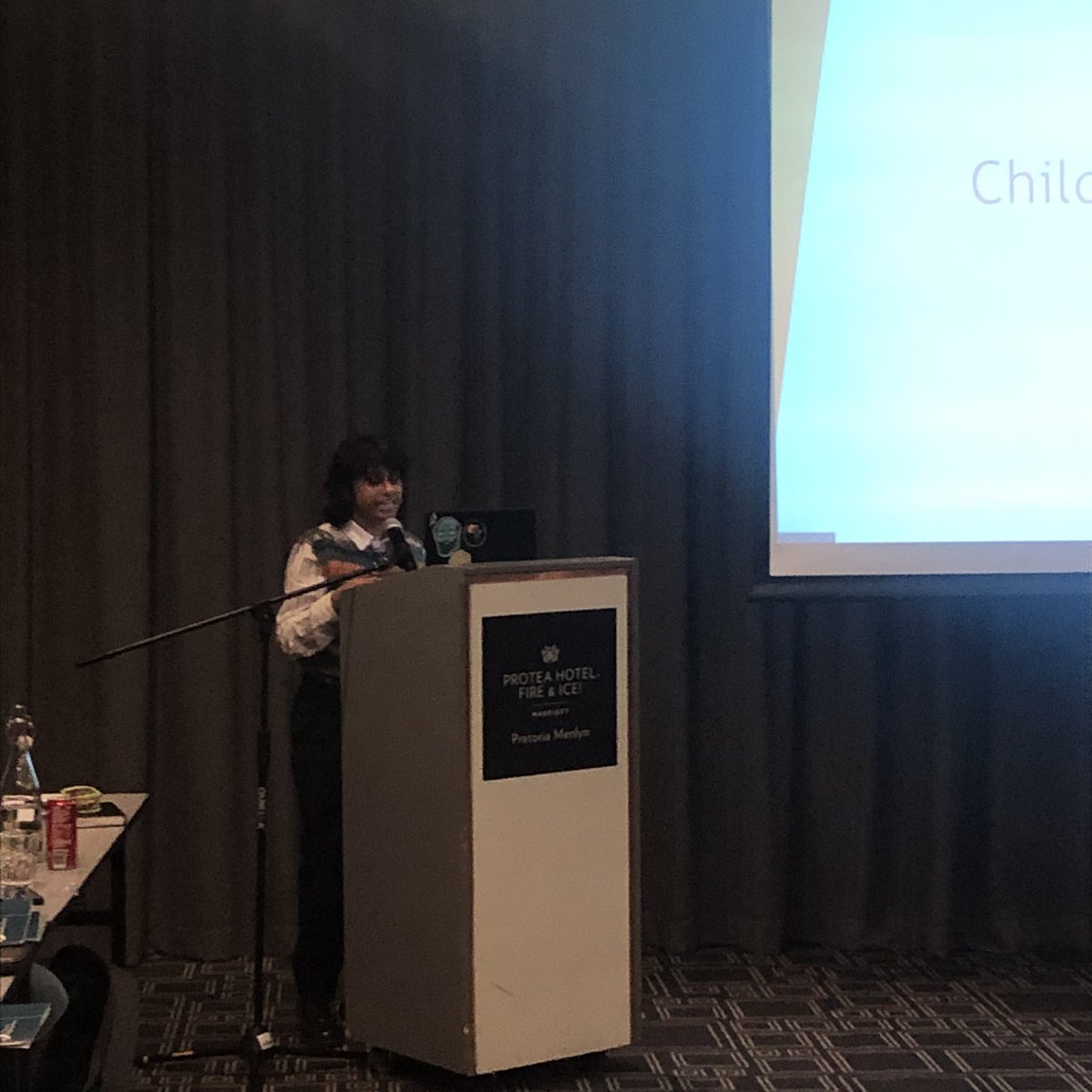 UPChildLaw's tweet photo. Youth Engagement: 

Raeesah Noor-Mohamed who is a Climate Justice Activist, gives presentation on Child Climate Activism in South Africa  #ClimateJustice #ChildParticipation https://t.co/a9q4NquJw0