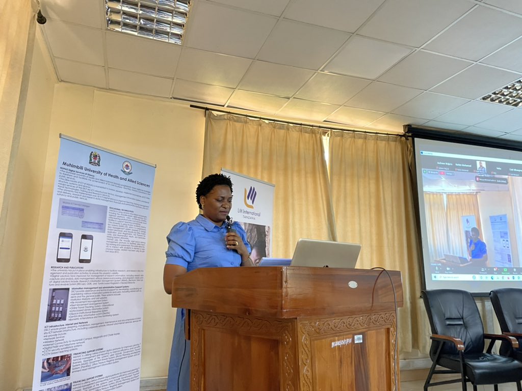 Our Country Director <a href="/MafoleGloria/">gloria mafole</a> presenting on Health Data Security &amp; Privacy: Legal Protection in #Tanzania  Data Protection Bill at the ongoing #MUHAS #digital Health Week.