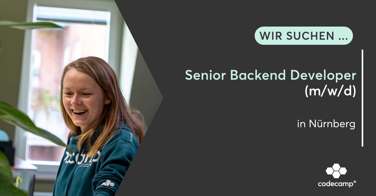 REST-APIs sind dein Daily Business und über Datenbankmodelle machst du dir gerne Gedanken? 😎

Mehr Infos gibts hier 👉 codecampn.jobs.personio.de/job/190514?_pc…

#stellensuche #jobs #nürnberg