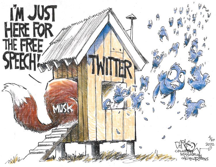 PatriziaTenda's tweet photo. #ElonMusk : "Sono qui solo per la libertà di parola!"
#TwitterTakeover 
#TwitterMigration 
#scritturebrevi https://t.co/wPsnT3yf6r