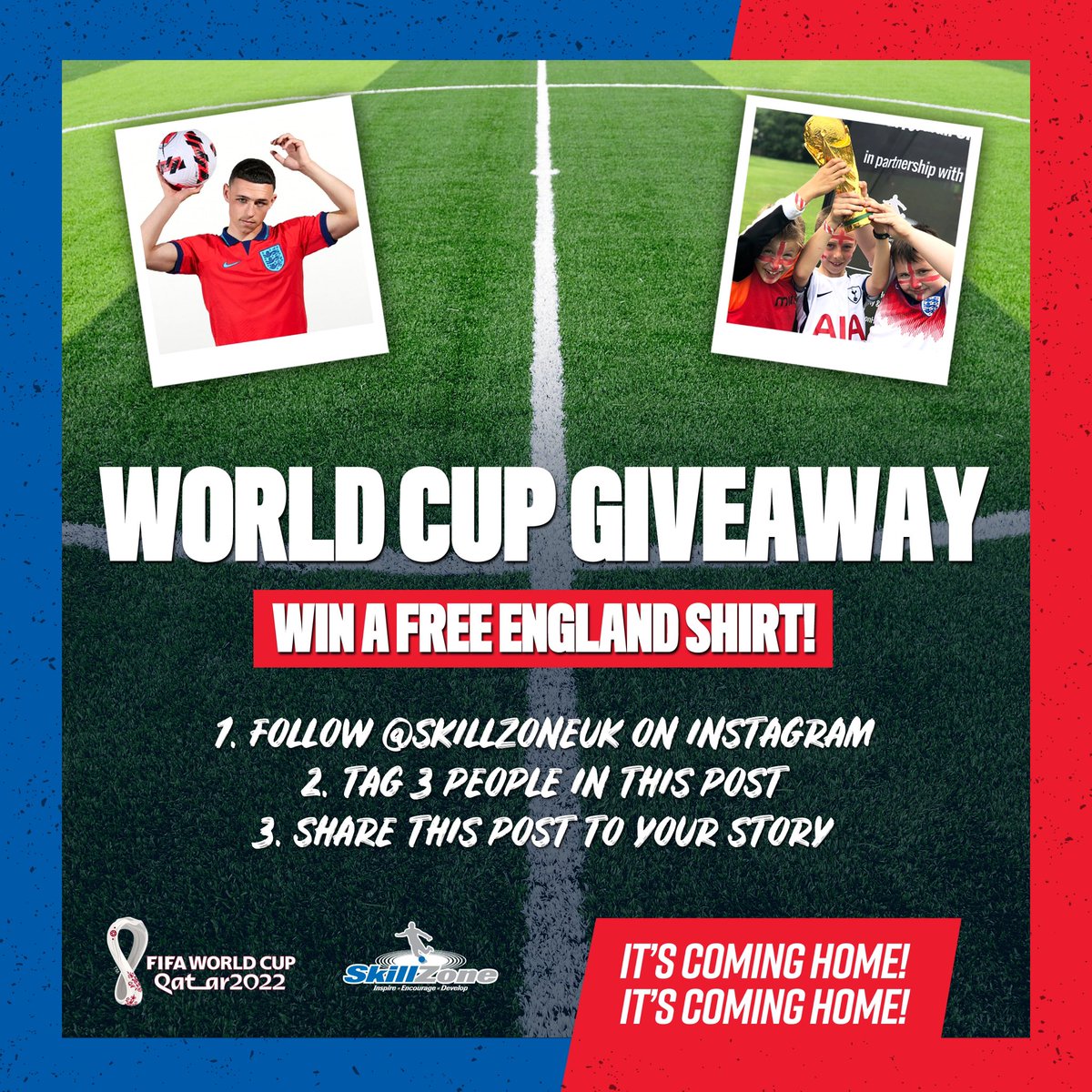 SkillZone Soccer (@skillzoneuk) on Twitter photo ๐ด๓ ง๓ ข๓ ฅ๓ ฎ๓ ง๓ ฟ๐ช๐๐ก ๐ ๐๐ฅ๐๐ ๐๐ก๐๐๐๐ก๐ ๐ฆ๐๐๐ฅ๐ง ๐ด๓ ง๓ ข๓ ฅ๓ ฎ๓ ง๓ ฟ
Weโre giving you a FREE opportunity to win a Nike England shirt. Follow the steps in the photo. Good luck! We will announce the winner on Monday 21st November, when England start their campaign against Iran. Come on England! ๐ด๓ ง๓ ข๓ ฅ๓ ฎ๓ ง๓ ฟ ๐ด๓ ง๓ ข๓ ฅ๓ ฎ๓ ง๓ ฟ๐ช๐๐ก ๐ ๐๐ฅ๐๐ ๐๐ก๐๐๐๐ก๐ ๐ฆ๐๐๐ฅ๐ง ๐ด๓ ง๓ ข๓ ฅ๓ ฎ๓ ง๓ ฟ
Weโre giving you a FREE opportunity to win a Nike England shirt. Follow the steps in the photo. Good luck! We will announce the winner on Monday 21st November, when England start their campaign against Iran. Come on England! ๐ด๓ ง๓ ข๓ ฅ๓ ฎ๓ ง๓ ฟ