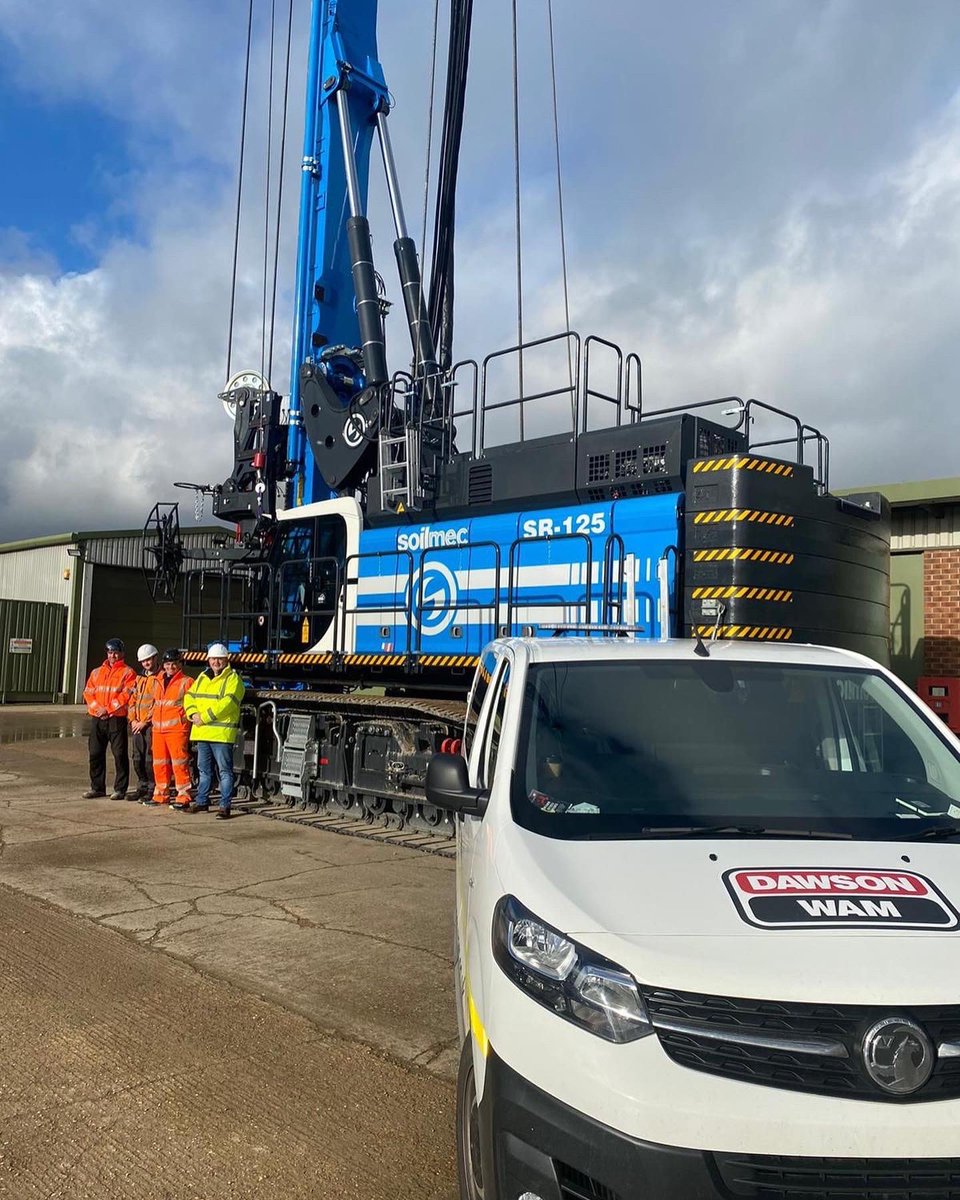 It was a great day yesterday at <a href="/SoilmecLtd/">Soilmec Ltd (U.K)</a> where we officially introduced our new <a href="/SoilmecSpa/">Soilmec</a> SR-125 into our fleet.

This 133t rig allows us to complete 38m long CFA piles to 1.2m dia, 30m in a single stroke and this rig is our 4th rig capable of installing CFA piles beyond 30m