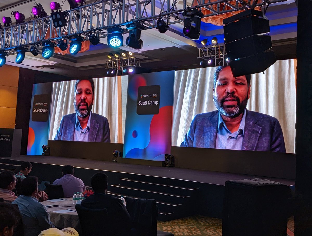 prasanna_says's tweet photo. At the @FreshworksInc @awscloud #SaaSCamp in Bangalore.. https://t.co/PM2AKh5OSL