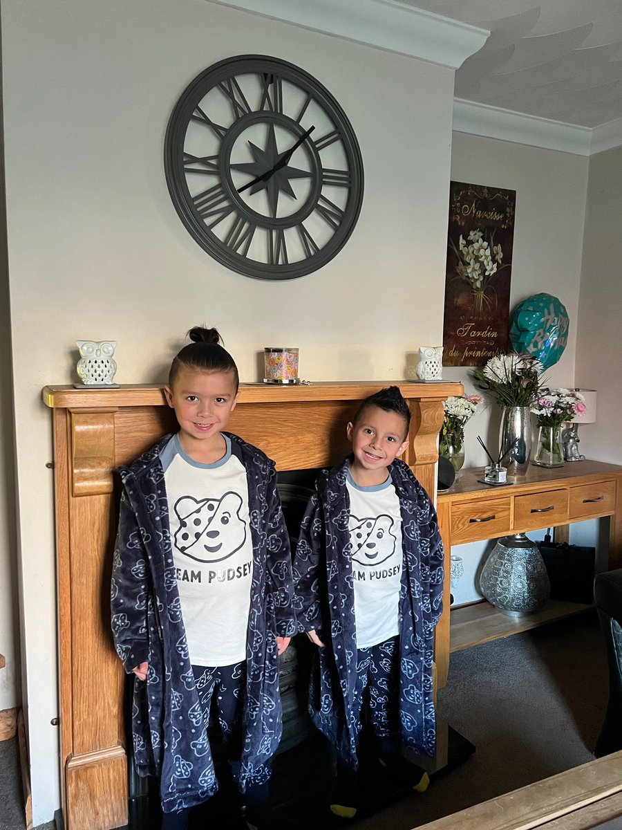 emorges's tweet image. Gethin and Iestyn were all ready to support Children in need this morning 😊 #ChildrenInNeed @YGCwmbran