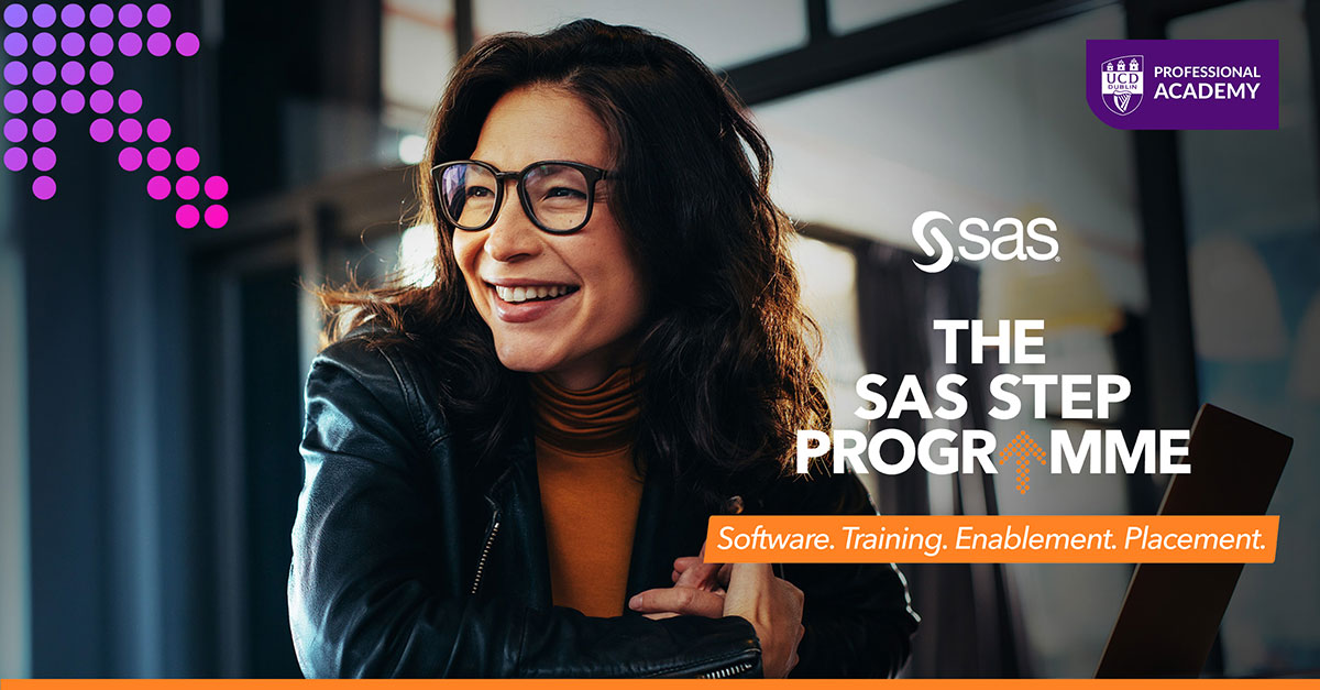 SASSoftwareIE's tweet image. Are you a jobseeker looking to enhance your data and analytics skills? Check out our free online SAS STEP programme at 2.sas.com/6012MLJe4 #SASSTEP