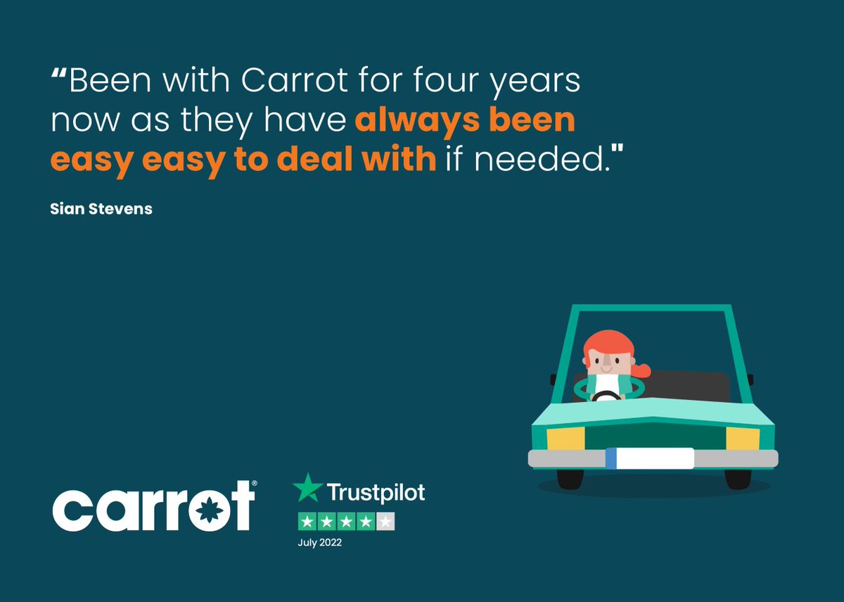 Another satisfied customer! Thanks to all our customers for their great reviews! 😊🥕🚗 #CarrotInsurance #CustomerReviews #CustomerExperience