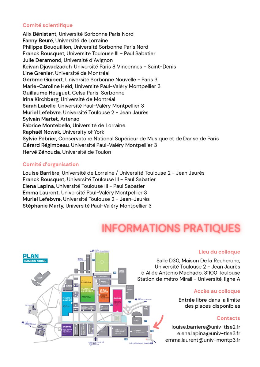 Le colloque "Les mutations engendrées par le numérique dans l'industrie musicale", c'est dans 3 semaines, et voici notre programme !
On y vous attend nombreuses et nombreux, en ligne et dans les locaux de la Maison de la Recherche de l' <a href="/UTJeanJaures/">UT Jean Jaurès</a>  !