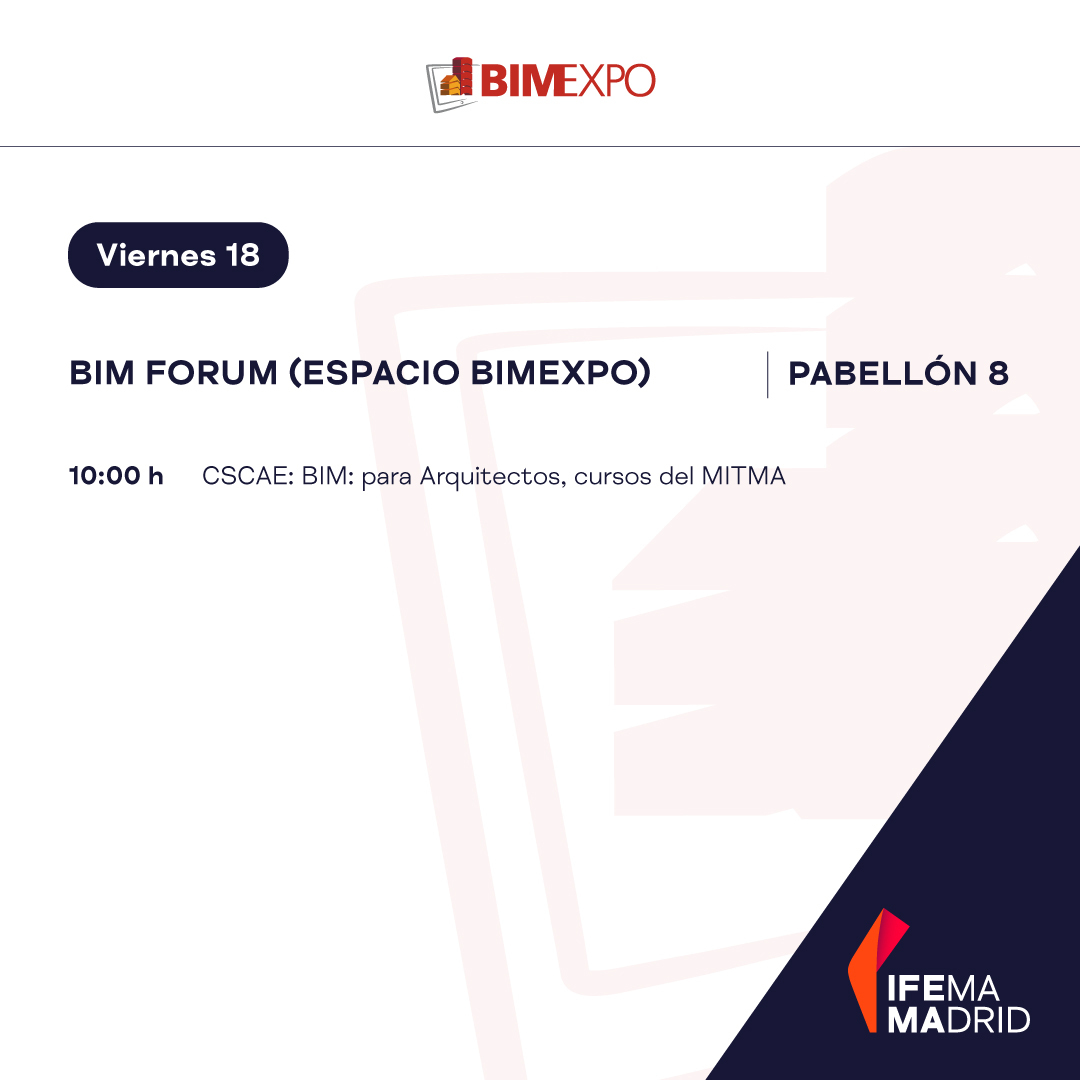 Bimexpo_'s tweet photo. 🏗️ ¡Llego el último día! Damos la bienvendida a este cuarto día de #BIMexpo2022 con el más completo programa de jornadas técnicas!
#TheMissConference #BIMforum https://t.co/imhrULe0zu
