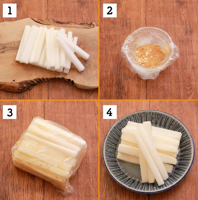 レモン汁などで作る特製ダレがすごく合いそう！とっても美味しそうな「大根」レシピ！