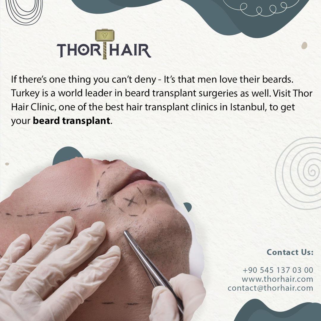 ThorHair's tweet photo. If there’s one thing you can’t deny - It’s that men love their beards. And losing parts of your beard, or being unable to grow one can be a cause of great anxiety in men. 

#ThorHairClinic #HairTransplant #beardtransplant #besthairtransplantclinicsinIstanbul https://t.co/Wwa0A0dpEC