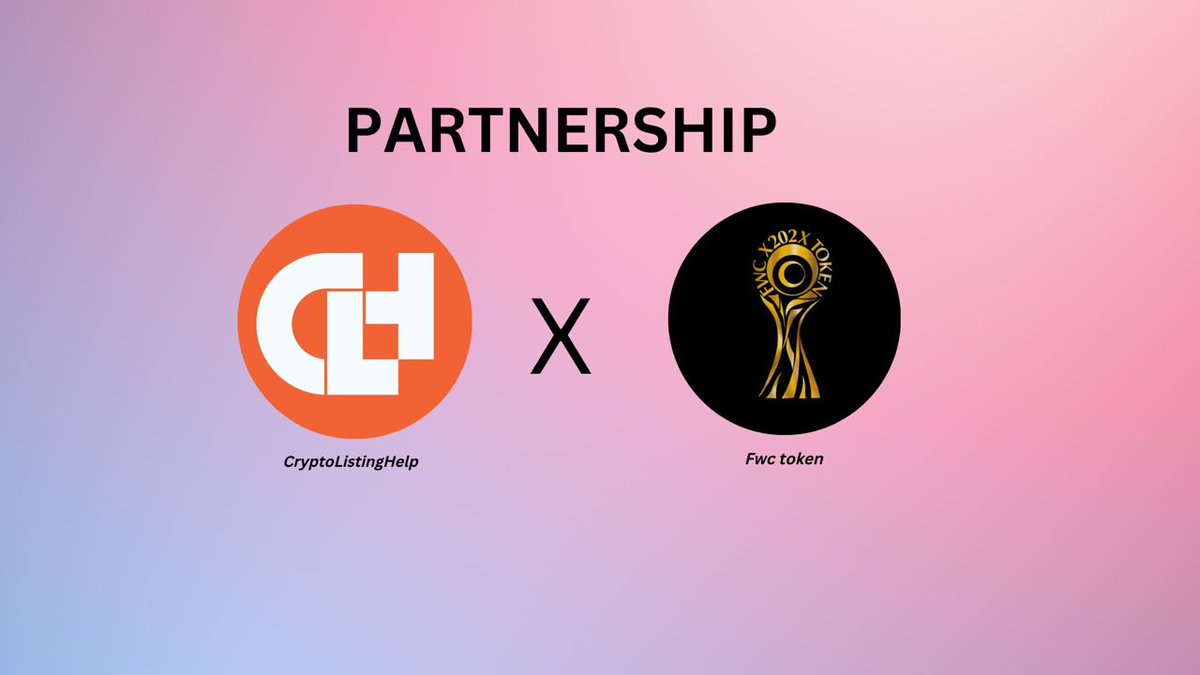 CListingHelp's tweet photo. 📣We're delighted to announce another strategic partnership with 
@FWCOMMUNITY_Q2T

#FWC is a project that was created with the aim of bringing football and cryptocurrencies together so that users can enter the world of crypto football.

 📝Details coming soon🔜
 #Messi𓃵 #FIFA https://t.co/9rLxnAMvgP