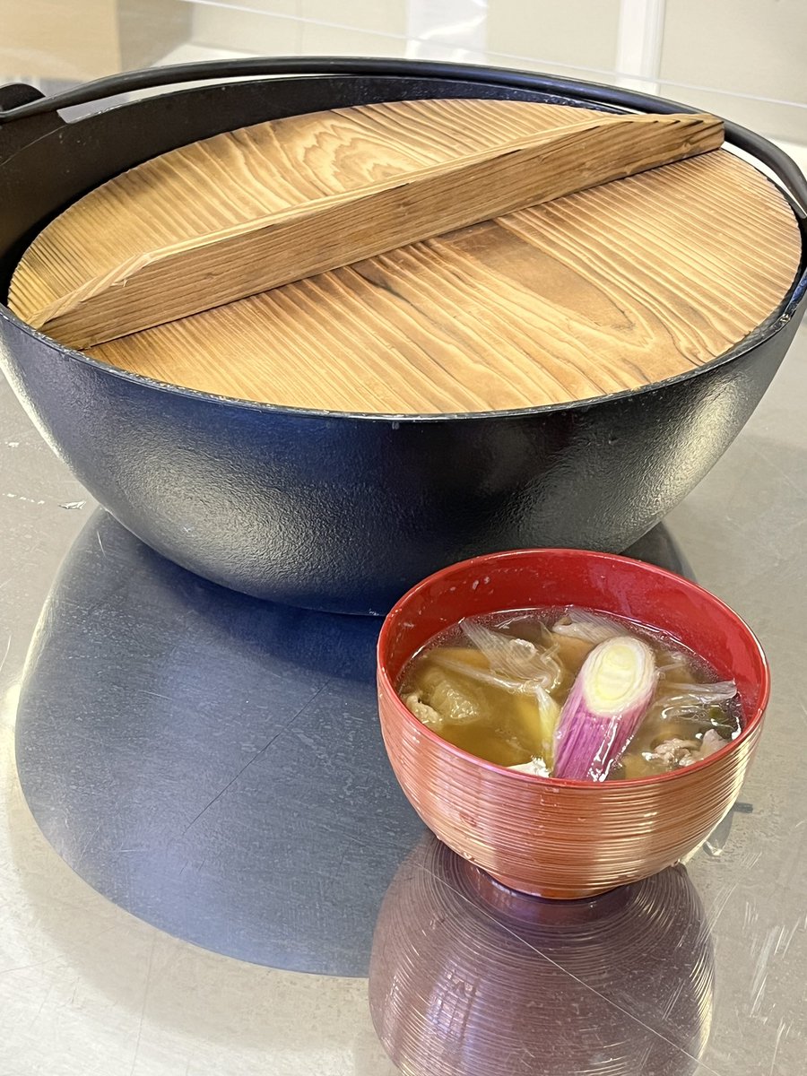 山形風芋煮、出来た😆
#てんえい市 #天栄村