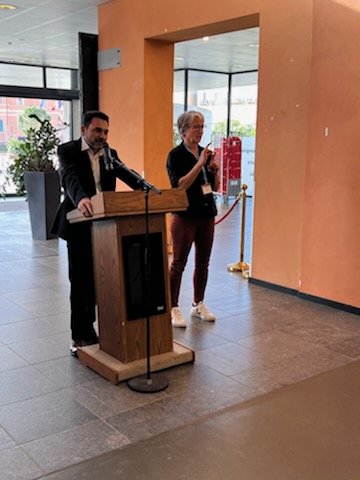 heureux de participer avec le SGAC et la directrice régionale adjointe de l agefiph  à l'ouverture du forum handicap au Palais des congrès d'Ajaccio pour cette dernière journée de la SEEPH 2022