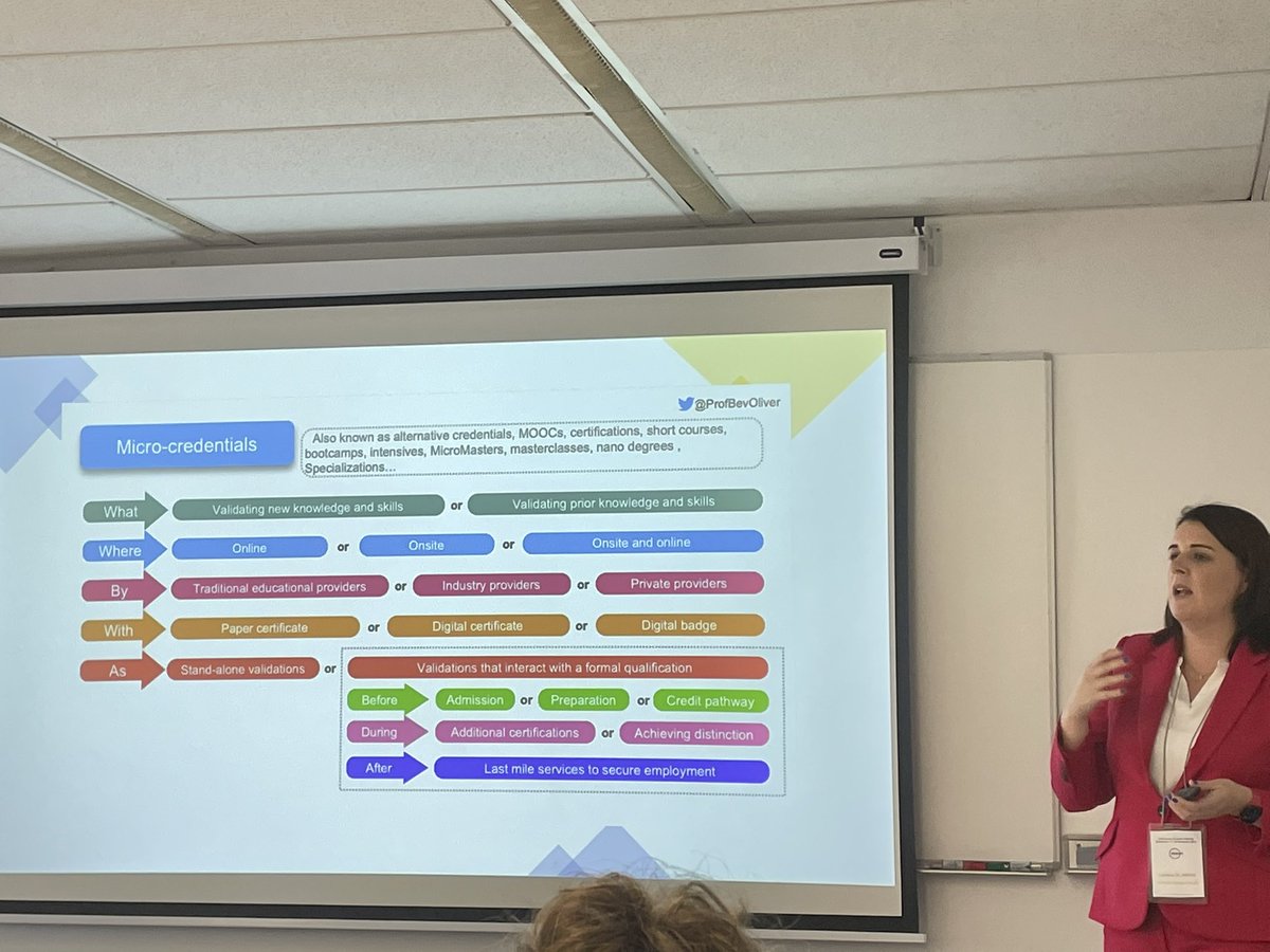 Validating new learning or existing knowledge and skills, micro-credentials are discussed at eucen Autumn seminar 2022 with Lyndsey El Amoud. We should adopt a more holistic view for MC than just labour market needs, says Lyndsay in her opening speech.