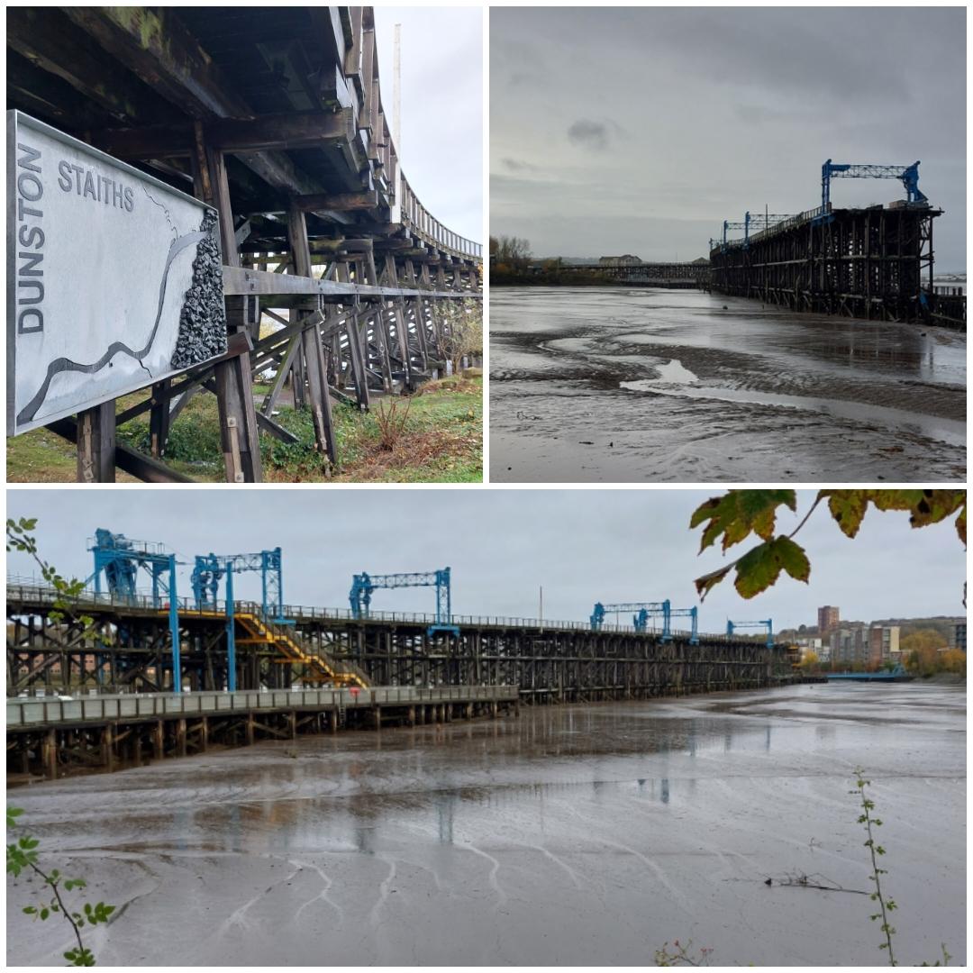 Dunston Staithes on today's walk 🐕 @Savethestaiths 
#Dunston #RiverTyne