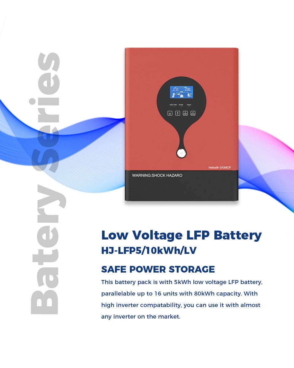 Now you can be a proud owner of the new Skycorp Ace Battery series-Low Voltage LFP Battery HJ-LFP5

We can’t wait to brag about it; what about you！

-www.etronpower.com

-www.pnsolartek.com

-www.pnsolare.com

Welcome to contact us for more.~

#solarenergy #solarpower #battery