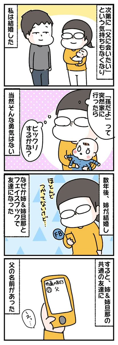 生き別れの実父から突然連絡がきた話。(5/5)
#エッセイ漫画 #漫画が読めるハッシュタグ 