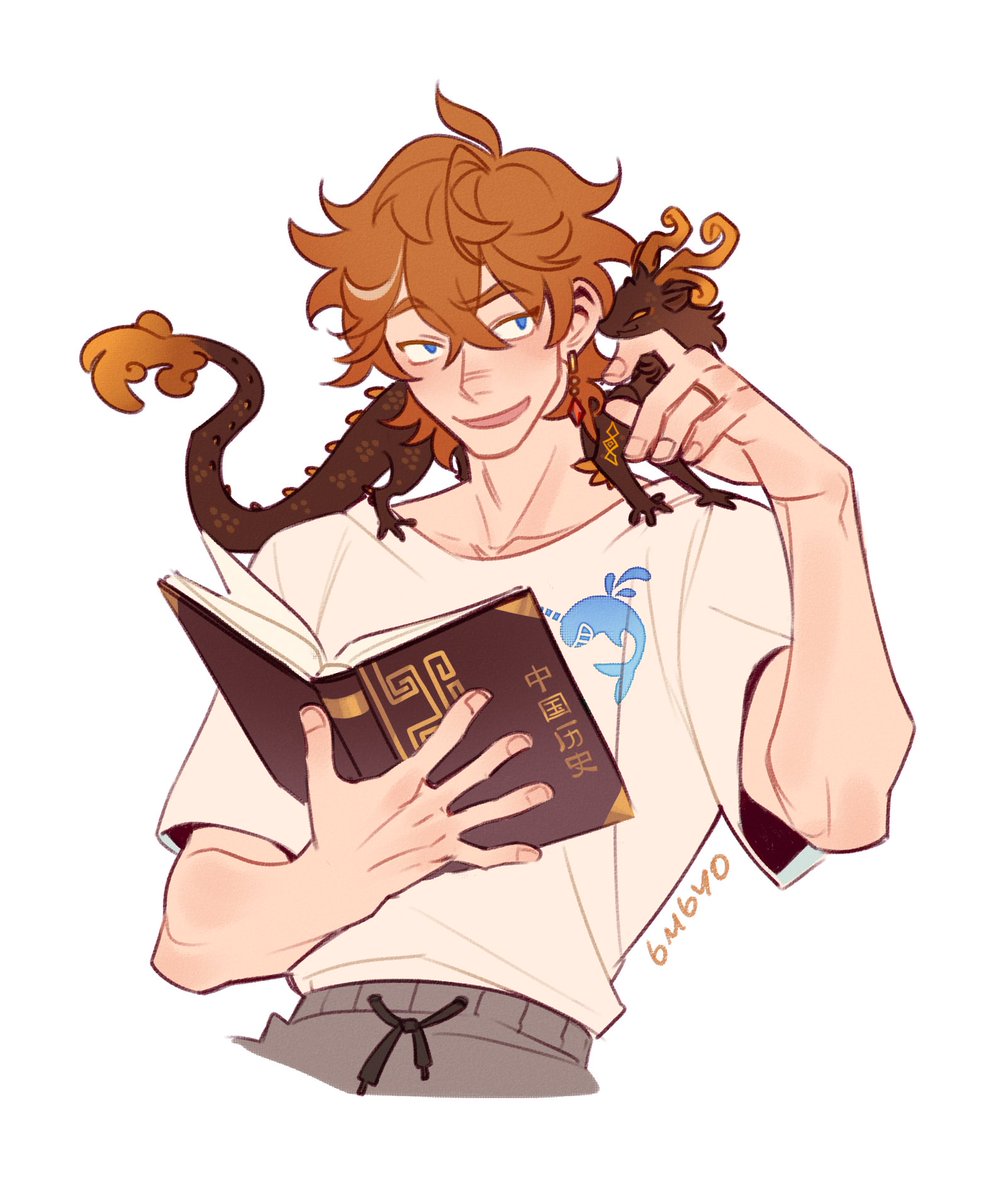 bombyoon's tweet image. #GenshinImpact #ZhongChi #chili 

my modern au!!