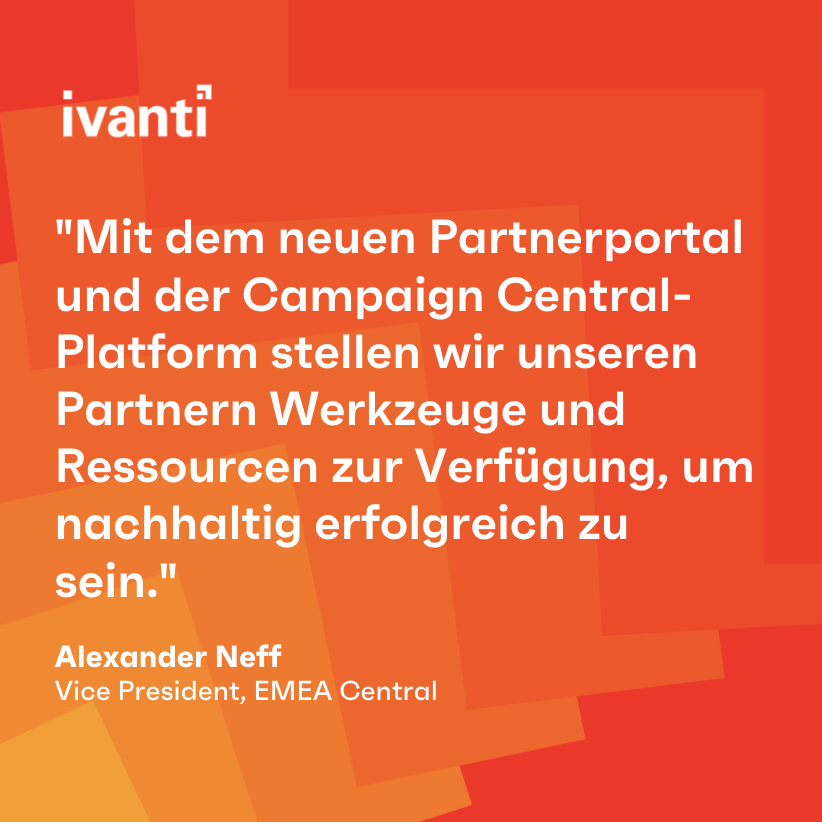 Gemeinsam besser – das ist eine der Grundüberzeugungen von #Ivanti. Deshalb wurde ein neues Partnerportal sowie eine zentrale Kampagnen-Plattform gelauncht. Klingt vielversprechend? Mehr Infos und die Möglichkeit Ivanti-Partner zu werden gibt’s hier 👉 ivanti.de/partners