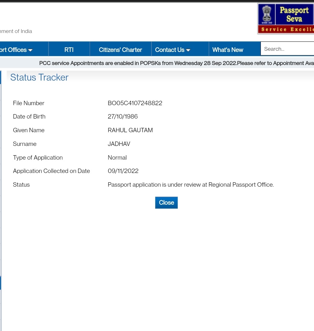 rahuljad1986's tweet photo. Dear @rpomumbai  kindly help with the current status of my passport , since past 3 days it's showing the same status : saying under review at regional passport office, I had applied for reissue on 4th November, I have a flight scheduled tomorrow evening, pls help https://t.co/ubvQFQmyQD