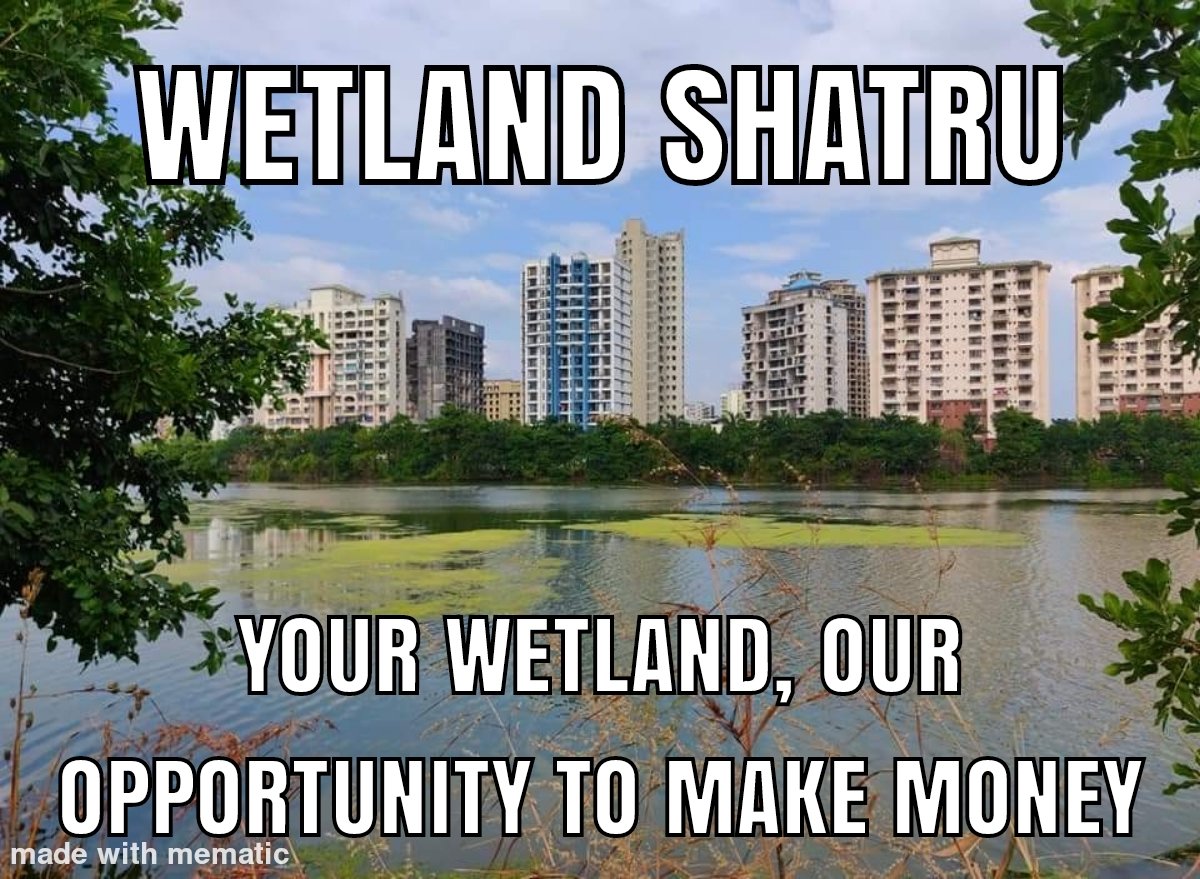 <a href="/CIDCO_Ltd/">CIDCO Ltd</a> <a href="/CMOMaharashtra/">CMO Maharashtra</a> <a href="/DrSanMukherji/">Dr. Sanjay Mukherjee</a> <a href="/Dev_Fadnavis/">Devendra Fadnavis</a> Fully agree. Destroyed all #wetlands &amp; #mangroves. Denying existence of all #wetlands not handing over #mangroves to <a href="/MangroveForest/">Mangrove Foundation of Maharashtra</a> . Auctioning &amp; allotting all #crz  area even to God <a href="/TTDevasthanams/">Tirumala Tirupati Devasthanams</a> . Even God can't save you from #nature fury.