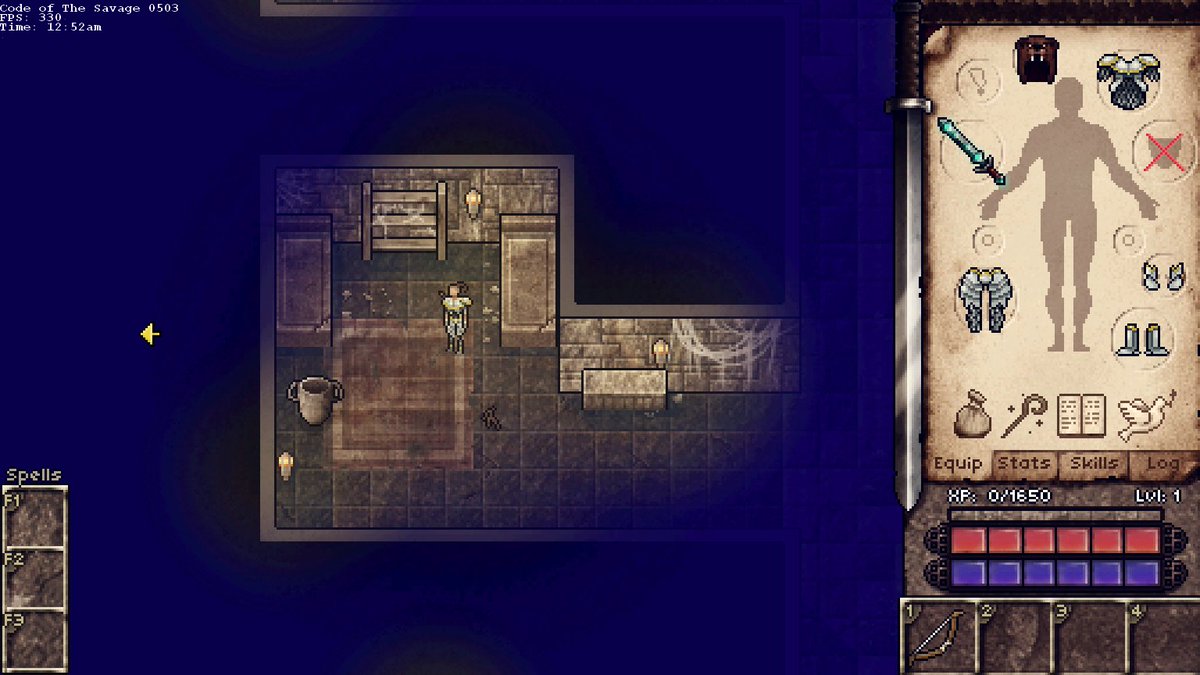 CodeofTheSavage's tweet image. #rpg #crpg #adventure #intro #pixelart #ultima #pixel #shadows #night #indiedev #game #gamedev #sprites #gameart #cots #savage #ruins #ancient