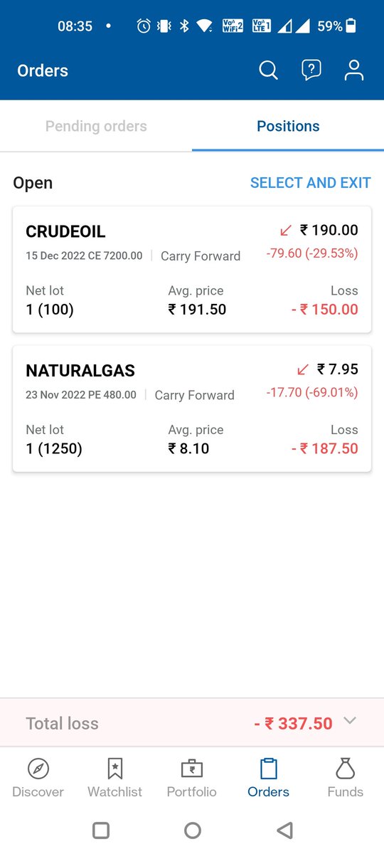 jerryruban6's tweet photo. @AngelOne Yesterday I took two commodity trades,today morning my Avg. Buy price got revised automatically.I thought due to commodity price change the Avg. Buy price got revised and booked profit (2172 profit).Now its showing 3700 loss considering org. Buy price.Worst trading app. https://t.co/0QyDAnXEwx