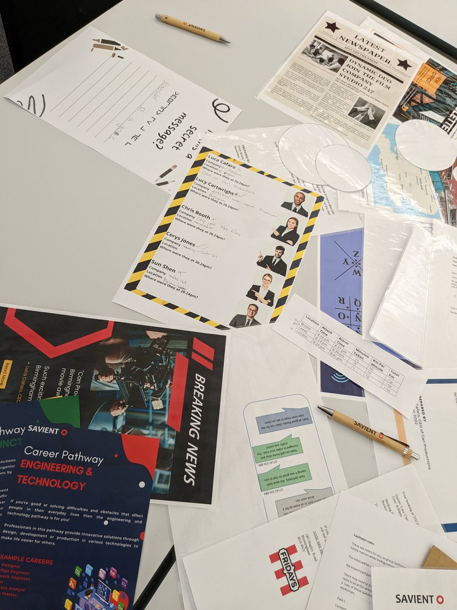 SavientBugs's tweet image. @SavientBugs with at @7valeschool yesterday with the @SavientL team for a fun &amp;amp; engaging STEM escape room themed workshop for year 8 students. Highlighting Puzzle solving, Team working, collaboration, communication #cyber #opportunitiesintech #cyberfirst #csr #escaperoom #CyNam
