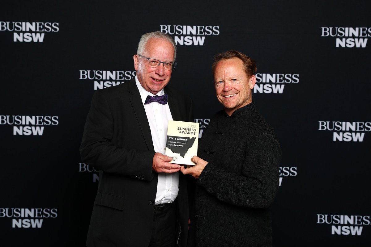 Congratulations to Zepto Payments, winner of the 2022 NSW Business Award for Excellence in Innovation.

#2022bnswbusinessawards