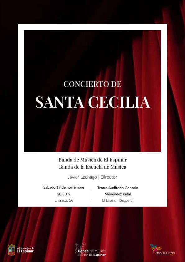 Mañana el concierto de "Santa Cecilia" uno de los más esperados de la <a href="/BandaElEspinar/">Banda El Espinar</a> que tocarán junto a los alumnos de la Escuela Municipal de Música de El Espinar.