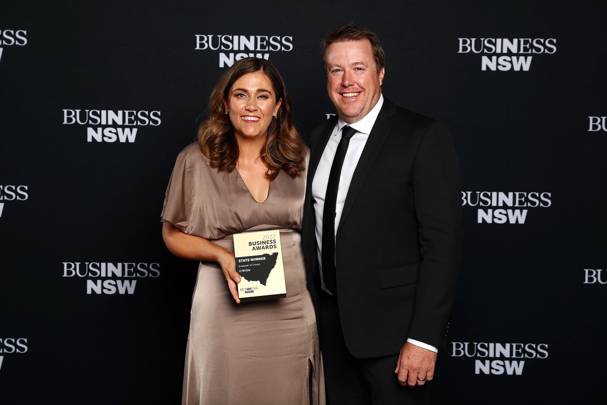 Congratulations to @C7EVEN_Comms, winner of the 2022 NSW Business Award for Employer of Choice.

#2022bnswbusinessawards