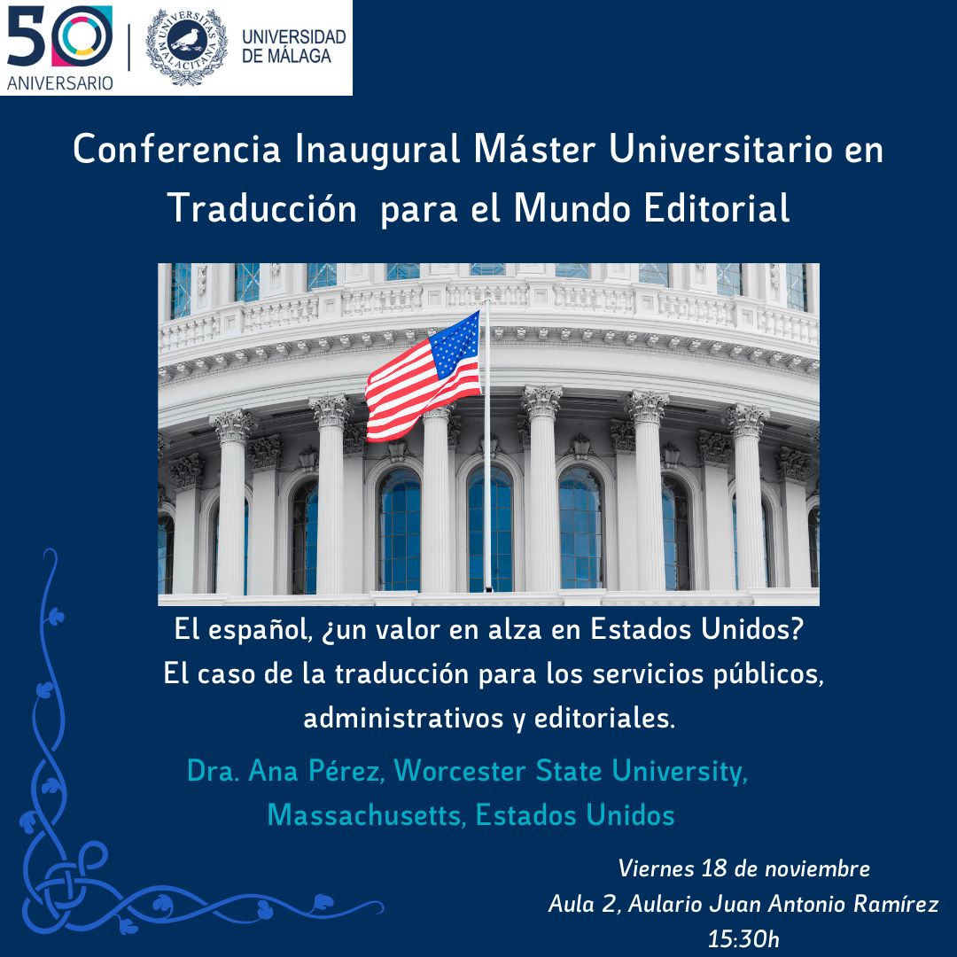 Os esperamos esta tarde a las 15:30h en el Aulario Juan Antonio Ramírez para asistir a la Conferencia Inaugural de nuestro #Máster