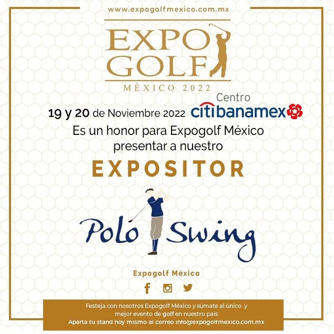 poloswing's tweet photo. Mañana comienza @Expogolf_mexico en la que @poloswing estará presente. https://t.co/6gDyA3E1Tj