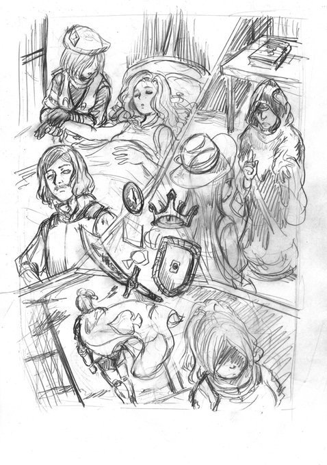 こちらはAFF2e版「四人のジャック」を遊んでみようと思って途中で放置したイメージイラストです。
それぞれのジャックを新規に作ったヒーローで遊べないかと計画してました。 