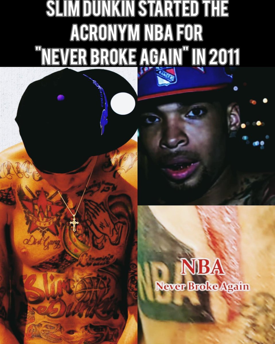 trustgod_fvck12's tweet image. first time I ever heard anybody use that acronym was in Slim Dunkin "Dunkmentary" vlog filmed by GT Films when he was getting the NBA tattoo in the vlog 😮‍💨 Slim was the first rapper adlibing and saying "Squad" too 🫡Never forget❗️Bro definitely left a impact on the game #LLDunk