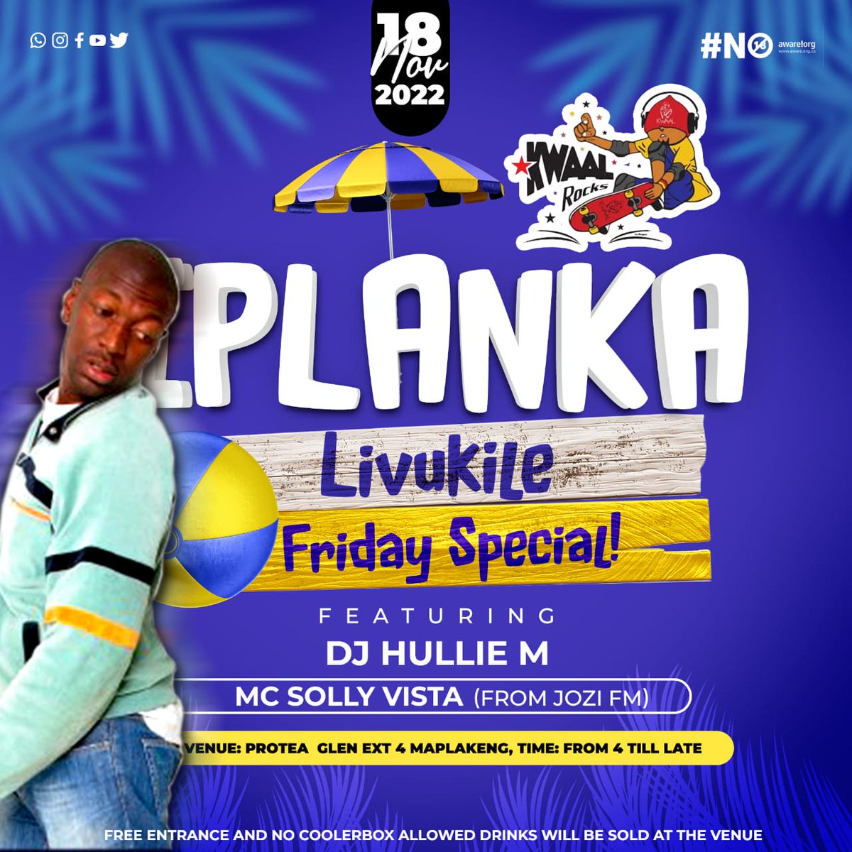 Its Friday and Emaplankeni in Protea Glen Ext 4, Soweto is where the party is at today / tonight. Free entry, no coolerboxes. #ziwakuphi #gigguide #FridayVibes
