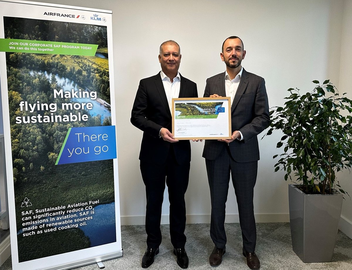 A step towards more sustainable aviation with Air France-KLM 
We’re proud to be the first UK travel company to join Air France-KLM’s Corporate Sustainable Aviation Fuel (SAF) Programme, helping to make SAF more readily available around the world.
#klm #airfrance #saf