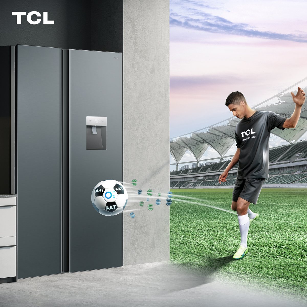 Ready to fill the fridge? The big games continue! 😅

With AAT Fresh technology, our TCL refrigerators has an antibacterial action based on negative oxygen ions, to prolong the freshness of food and reduce odours.
Enjoy quality games, with quality food.🍝💯

#TCLInspireGreatness