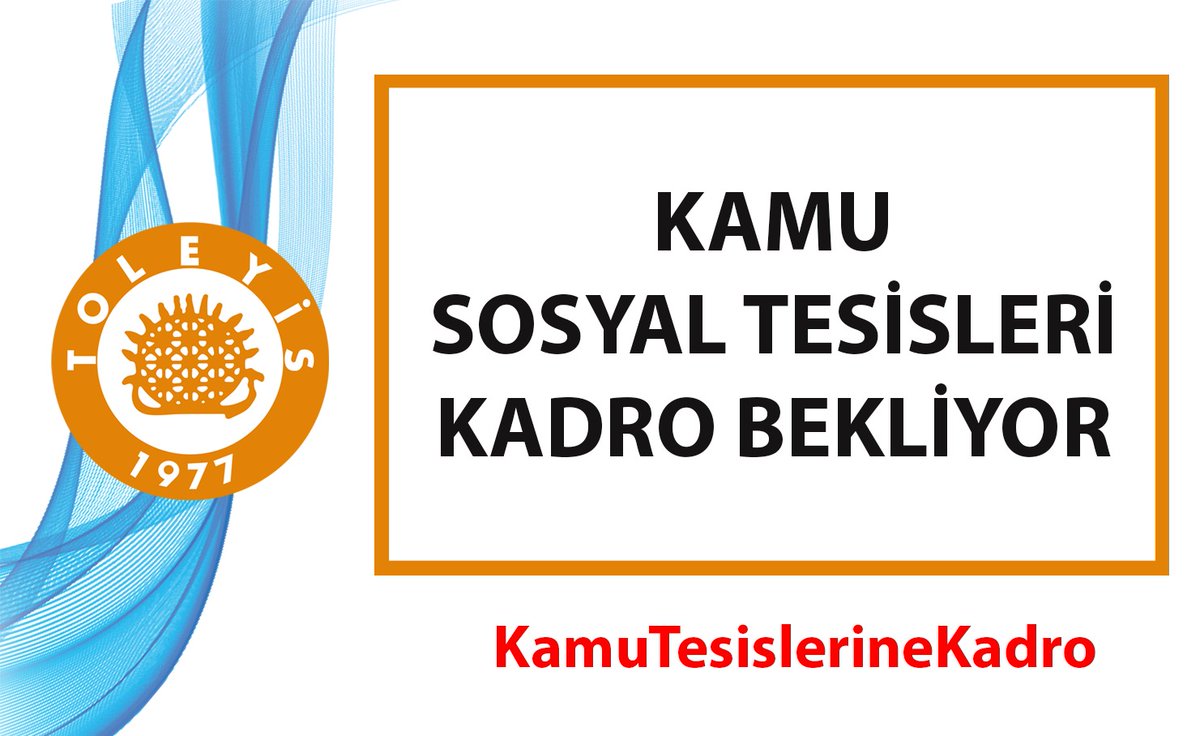 #KamuTesislerineKadro