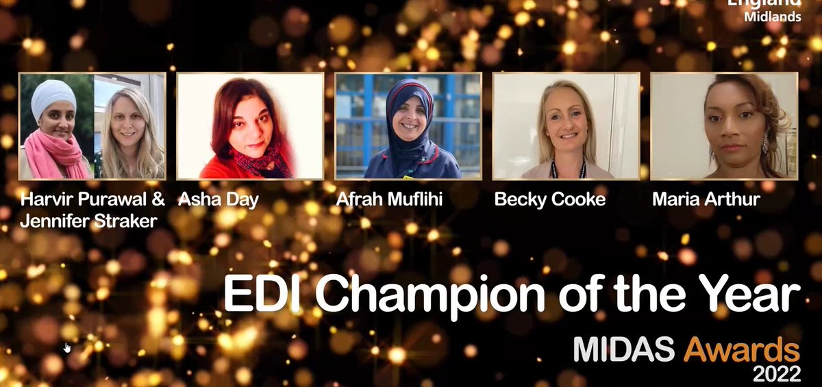 Congratulations to @beckycooke92 <a href="/DudleyGroupNHS/">The Dudley Group</a> Equalities Business Partner for being nominated for EDI Champion of the Year for the NHSEI MIDAS Awards - we thank you for all of the excellent work you do and the passion you have for our workforce!