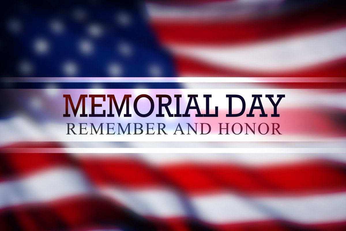 Reminder: Monday 5/29 is a holiday - No School
