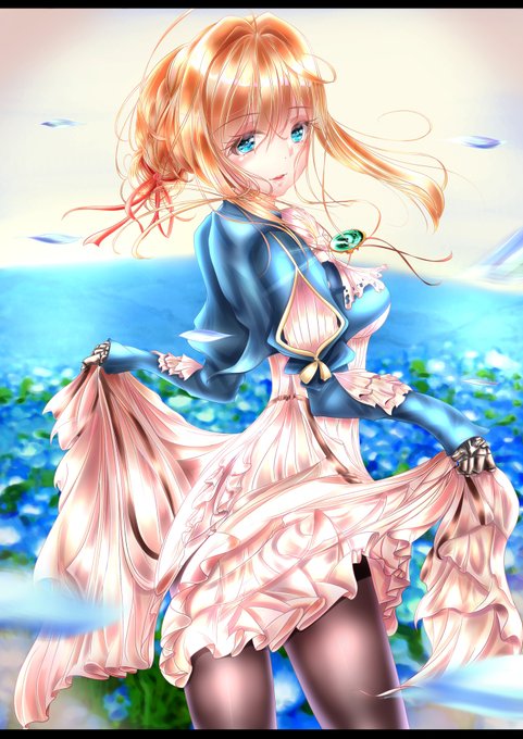 金曜ロードショーでやるんですね
 #ヴァイオレット・エヴァーガーデン 
4年前に描いた絵😇 